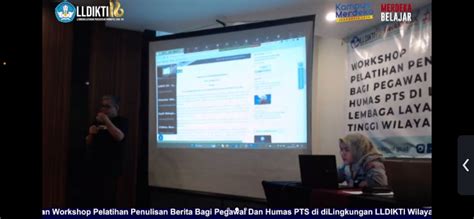 Lldikti Wilayah Xvi Menggelar Workshop Pelatihan Menulis Berita Bagi