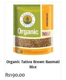 Organic Tattva Brown Basmati Rice Organic Cereal Organic Spice Organic