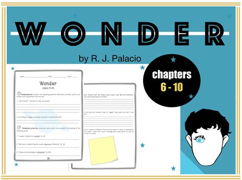 Wonder Worksheet Ch 6 10 English Teaching Resources Comprehension