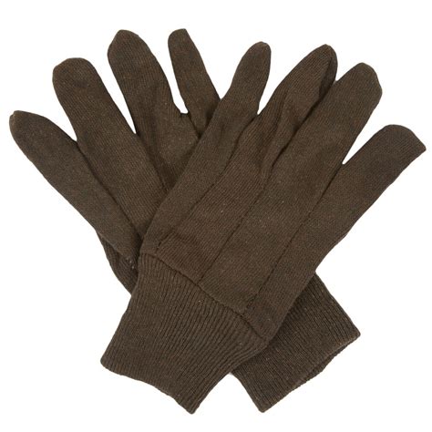 Brown Jersey Gloves Large 12pack Webstaurantstore