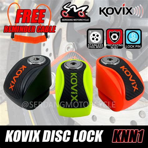 Kovix Disc Lock Motorcycle Knn1 Mangga Motor Motosikal Shopee Malaysia