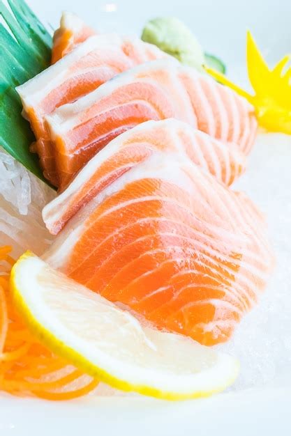 Free Photo | Salmon sashimi