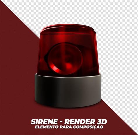 Render D De Sirena Roja Archivo Psd Premium