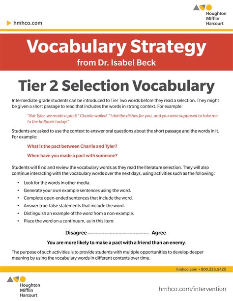 Tier 2 Vocabulary List Pdf 1