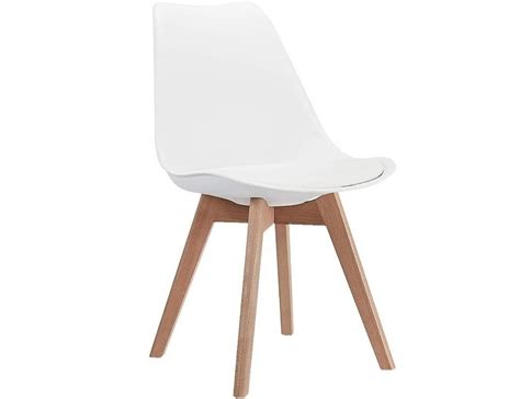 Mahmayi Mid Century Modern DSW Side Chair With Wood Legs For Kitchen