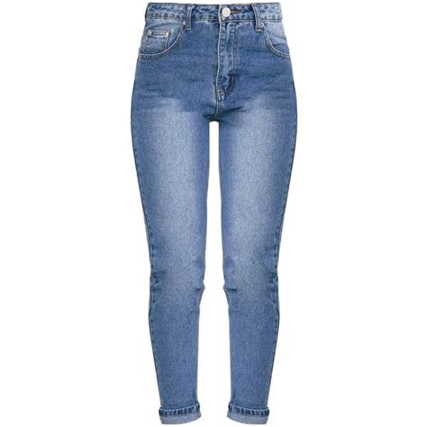 Kendall Mid Wash Mom Jeans 35 Brl Liked On Polyvore Featuring Jeans