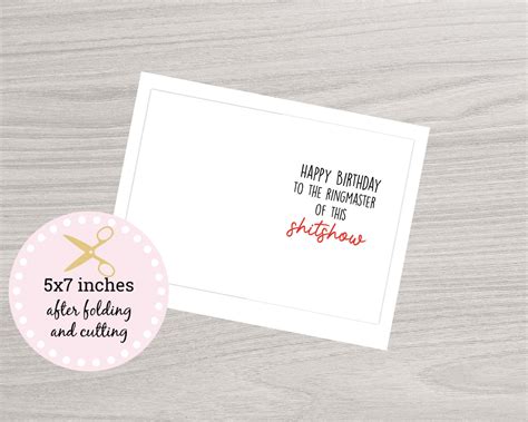 Printable Funny Birthday to Boss Card, Happy Birthday Boss, Happy Birthday Card, 5x7 PDF JPG ...