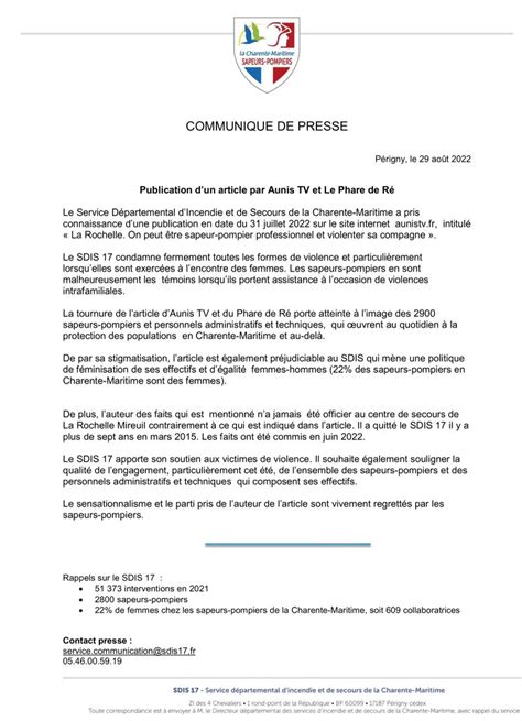 Sdis Compte Officiel On Twitter Rt Sdis Communiqu De Presse