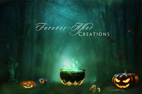 Witches Cauldron Halloween Digital Background/backdrop - Etsy