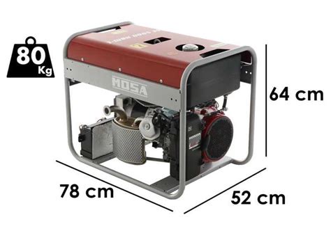 MOSA Einphasiger Stromerzeuger GE 5000 HBM L AVR EAS Im Angebot