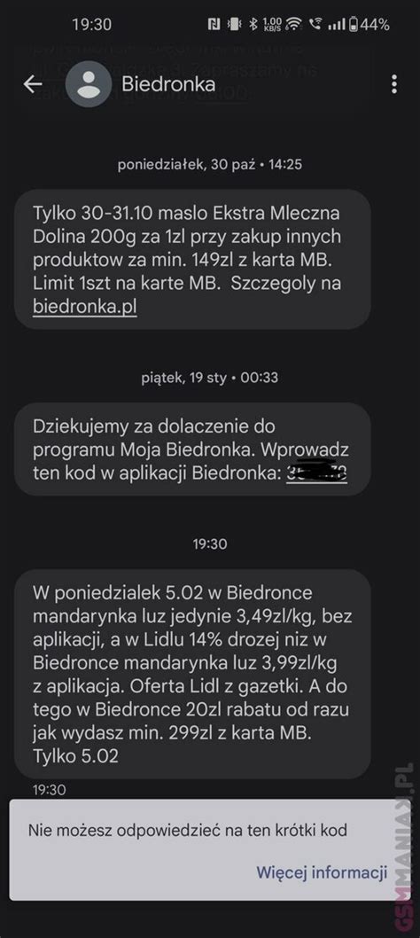 Biedronka nabija się z cen w Lidlu SMS ami Mamy odpowiedź