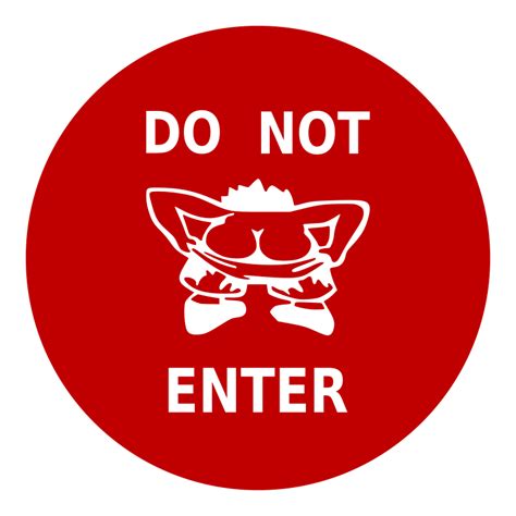 Do not enter - humorous sign - Openclipart