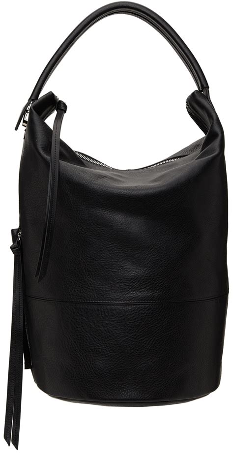 Lemaire Black Vegetable Tanned Leather Tote Bag Lemaire