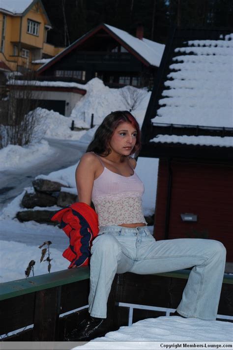 Sexy Indian Teen Poses On Snow Covered Ground Before Going Nude On A Bed CoedCherry