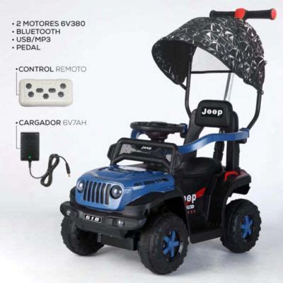 Ripley Carro Con Control Remoto Electrico Todo Terreno Azul