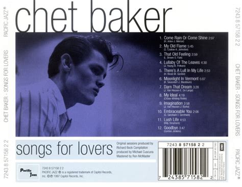 Chet Baker Songs For Lovers CD Deform Müzik