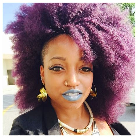 Plum/purple Afro hair. | Beautiful hair, Natural hair styles, Afro ...