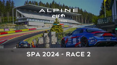 Alpine Elf Cup Series Season Circuit De Spa Francorchamps Race