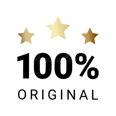 100 Percent Original Product Label Sign Premium Quality Product