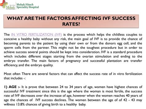 Ppt What Are The Factors Affecting Ivf Success Rates Powerpoint