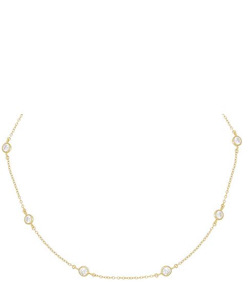 By Adina Eden Diamond By The Yard Choker Necklace Dillard S