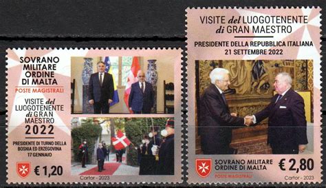 Reisen Des Leutnants 2023 Europa Malteser Orden 2023 Briefmarken Blocks