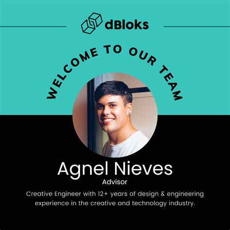 Dbloks On Twitter We Are Excited To Announce That Agnel Nieves Has