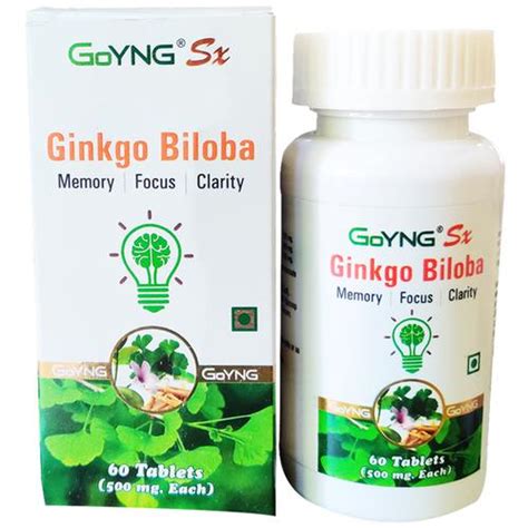 Goyng Ginkgo Biloba Memory Focus And Clarity 60 Pcs Sparkling Spices