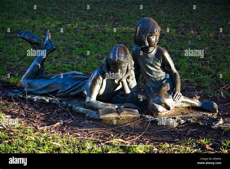 Part Of Alice And The White Rabbit Sculpture By Edwin Russell Located