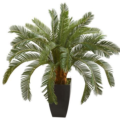 Earthflora Deco Artificial Cycas Palms 30” Outdoor Cycas Artificial Plant