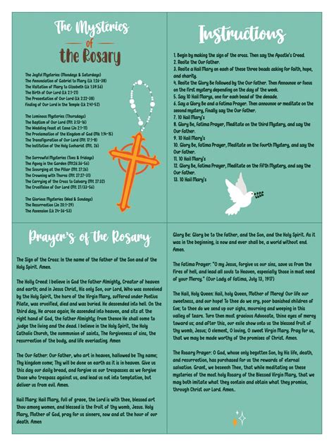 Rosary Booklet Printable Pdf - Printable Word Searches