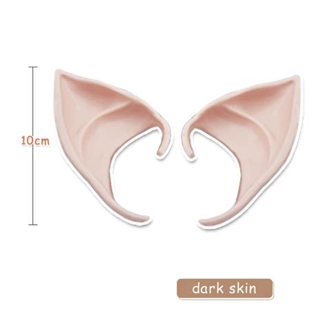 Pair Latex Elf Ears Simulation Harmless And Soft Vampire Ear Prop