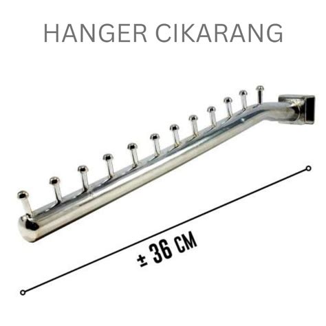 Jual Hanger Suling Pipa Kotak Titik Tekuk Gantungan Baju Display