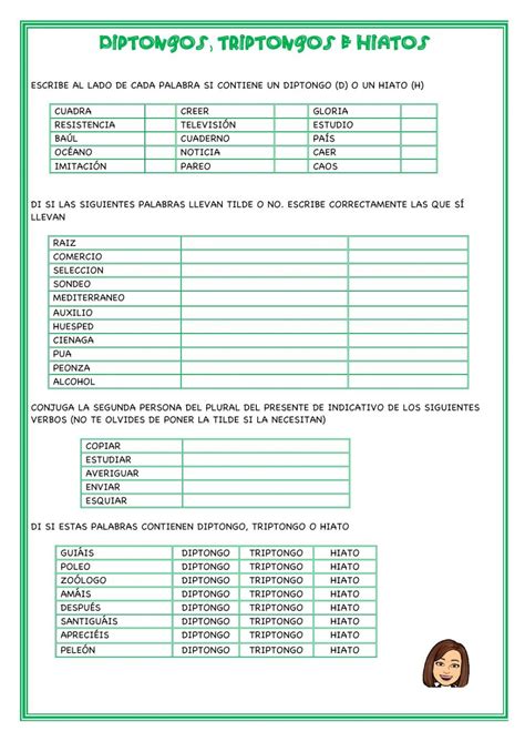 A Document With The Words And Numbers In Spanish