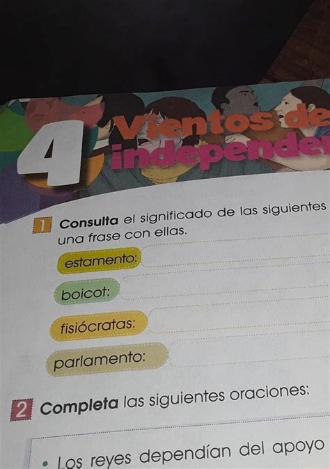 Consulta El Significado De Las Siguientes Palabras Y Elabora Una Frase