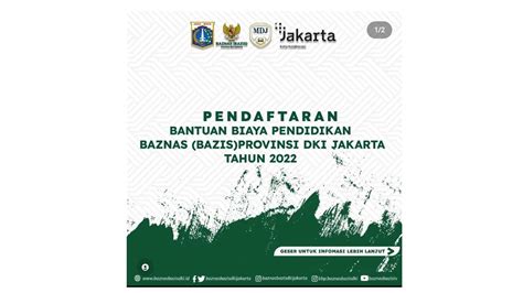 Baznas Bazis Dki Jakarta Buka Pendaftaran Beasiswa Kuliah Tahun