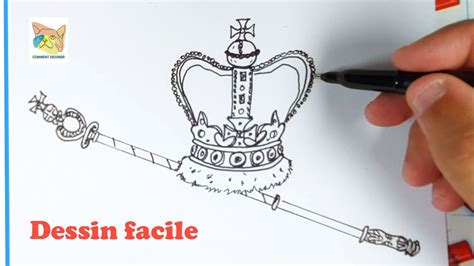 Apprendre Dessiner La Couronne De La Reine D Angleterre Youtube