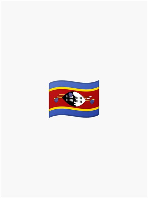 " Emoji flag Eswatini" Sticker for Sale by Stickypegatinas | Redbubble