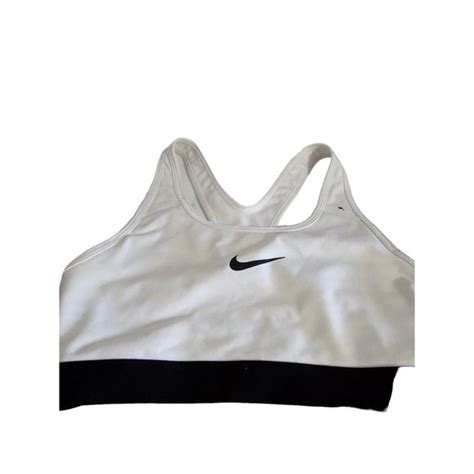 Nike Intimates And Sleepwear Nike Women Drifit Padded Med Support Sports Brawhiteblack 8233210