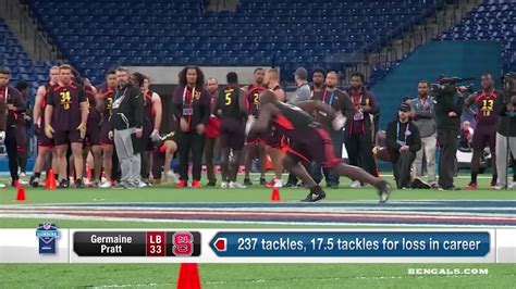 Germaine Pratt 2019 NFL Combine Highlights