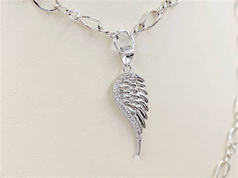 925 Sterling Silver Layered Angel Wing Necklace Bird Wing Etsy