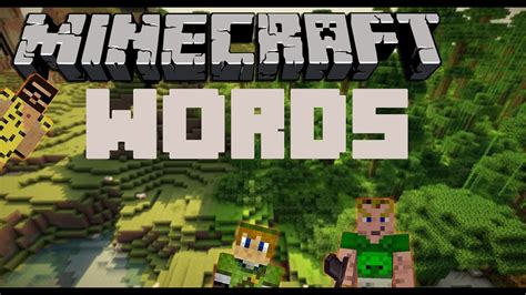 MINECRAFT Adventure Map 1 Minecraft Words Let S Play Minecraft