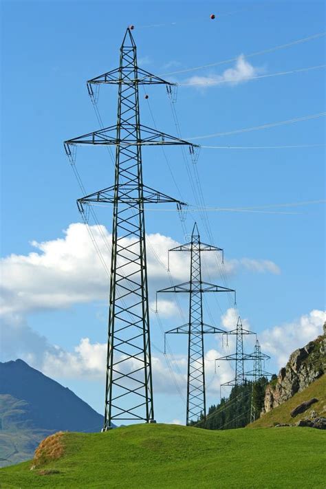 High Voltage Electrical Pole Structure Stock Image Image Of Network