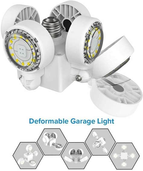 SANSI 30W 240W Deformable LED Garage Light Ceiling Fixture Lights