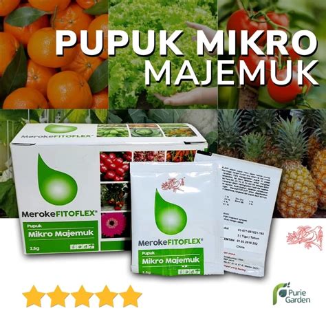 Jual Pupuk Fitoflex Nutrisi Mikro Majemuk Sayuran Buah Bunga G Purie