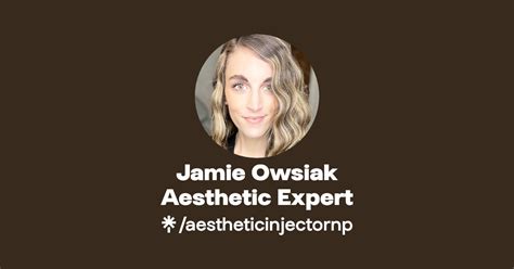 Jamie Owsiak Aesthetic Expert TikTok Linktree