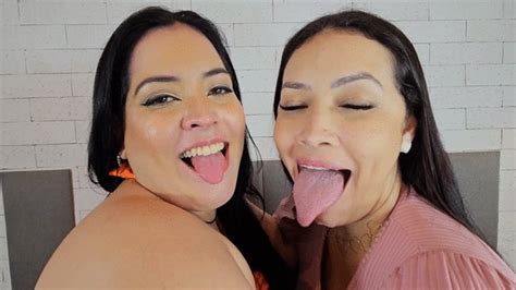 Playing With Our Hot Tongues By Kiara And Priscila Melancia Part