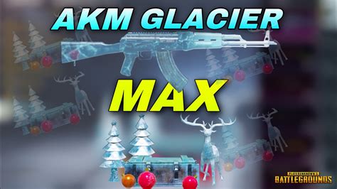 Maxed Out Akm Glacier Pubg Mobile Youtube