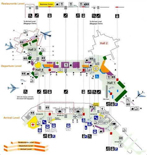 Paris Airports Orly Terminal West Maps Information