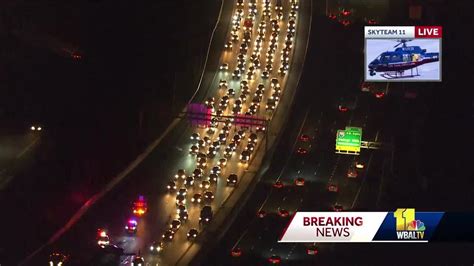 Traffic Backed Up On Beltway After 3 Car Pileup Youtube